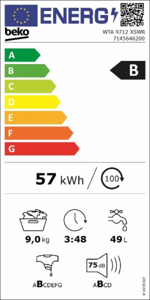 LAVADORA BEKO WTA 9712 XSWR